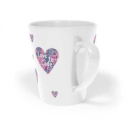 Love to Code - Latte Mug, 12oz