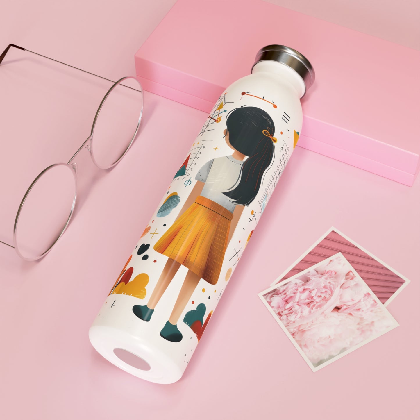 Quest for Knowledge - Slim Water Bottle