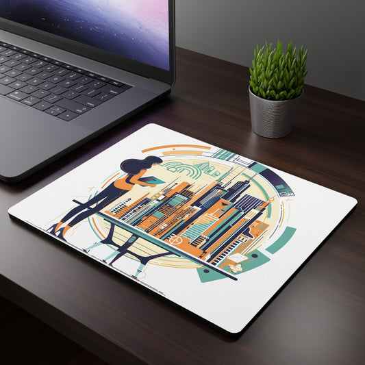 Tech City Designer - Rectangular Mouse Pad