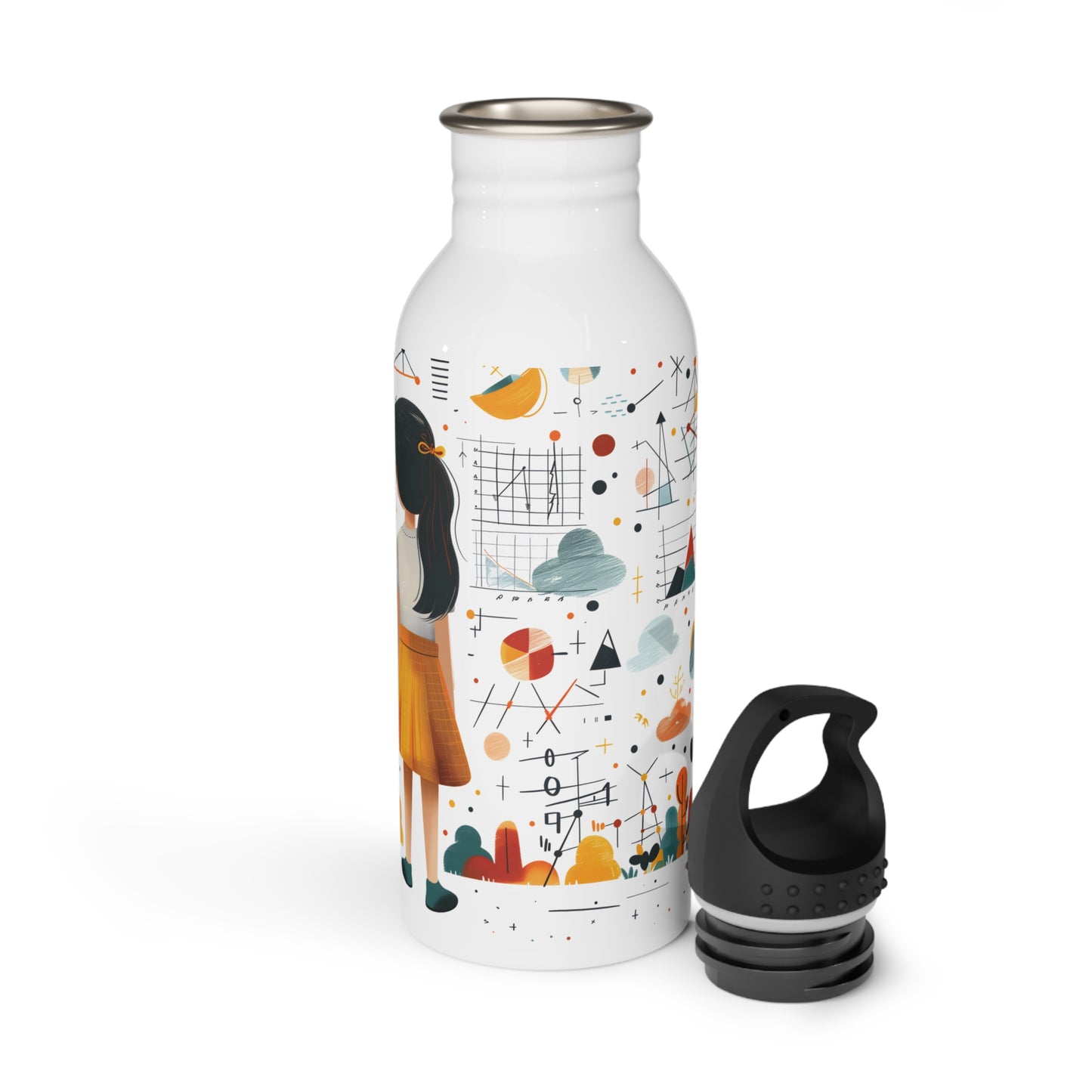 Quest for Knowledge  - Stainless Steel Water Bottle